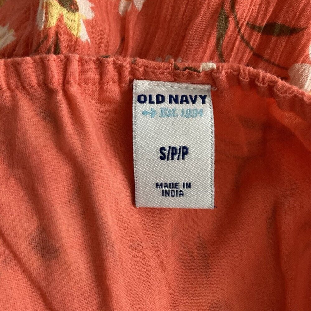 Old Navy Summer Sundress Cottagecore Floral Print Dress Spaghetti Straps Lined S - Picture 5 of 10